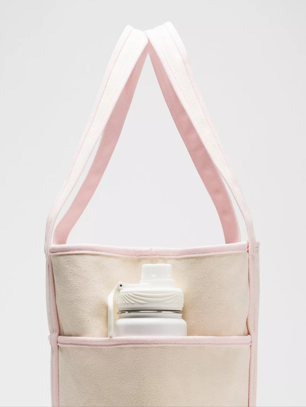 Lululemon Daily Multi-Pocket Zip-Top Tote Bag 18L (Natural/Pink Pearl) - Picture 10 of 12